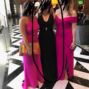 BCBG cutout - black tie appropriate dress.